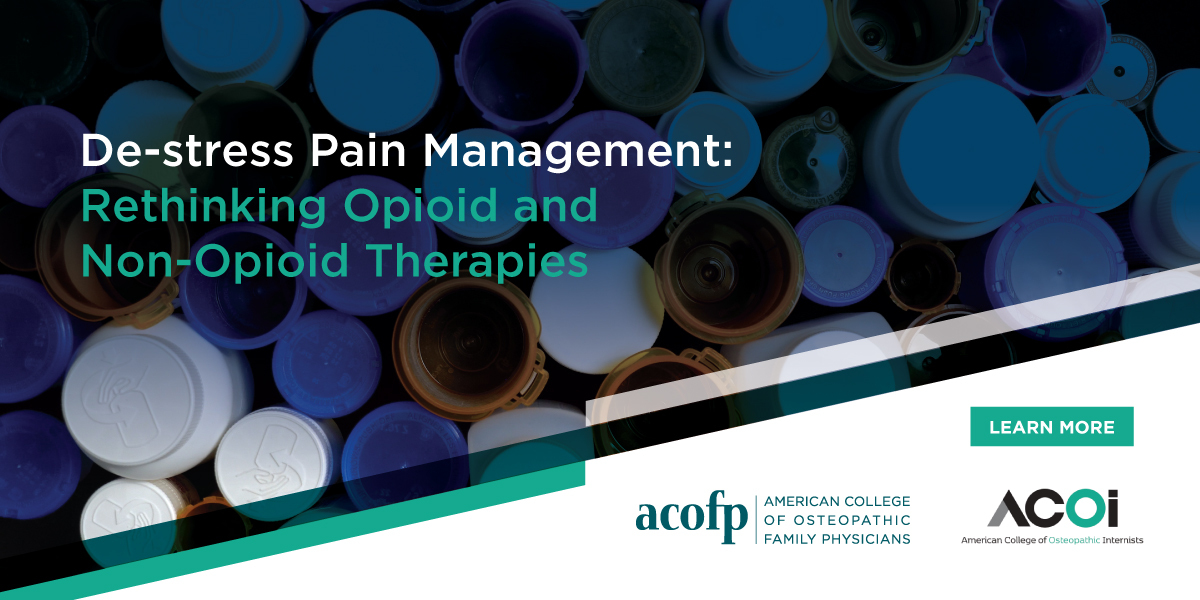 Certificate Program: De-Stress Pain Management: Rethinking Opioid and Non-Opioid Therapies